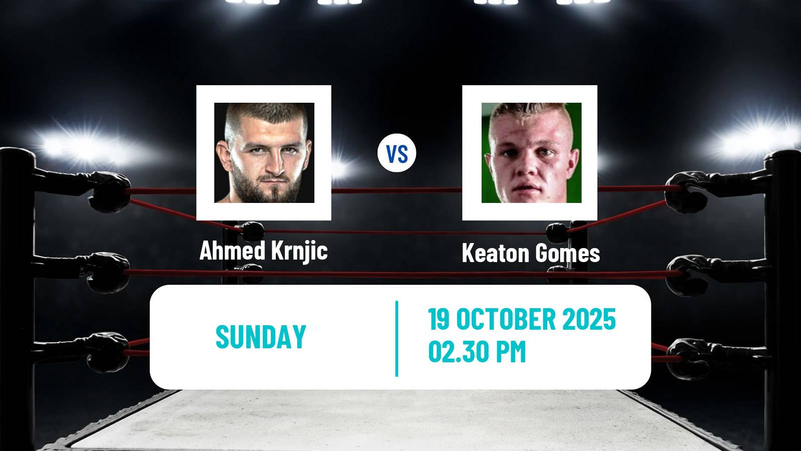 Boxing Heavyweight WBC Grand Prix Tournament Men Ahmed Krnjic - Keaton Gomes