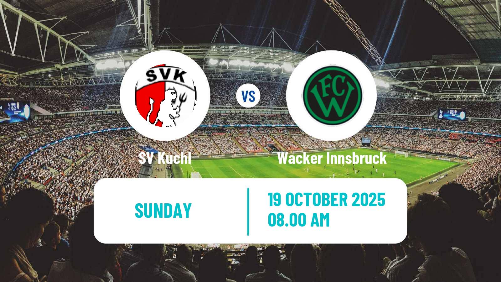 Soccer Austrian Regionalliga West Kuchl - Wacker Innsbruck