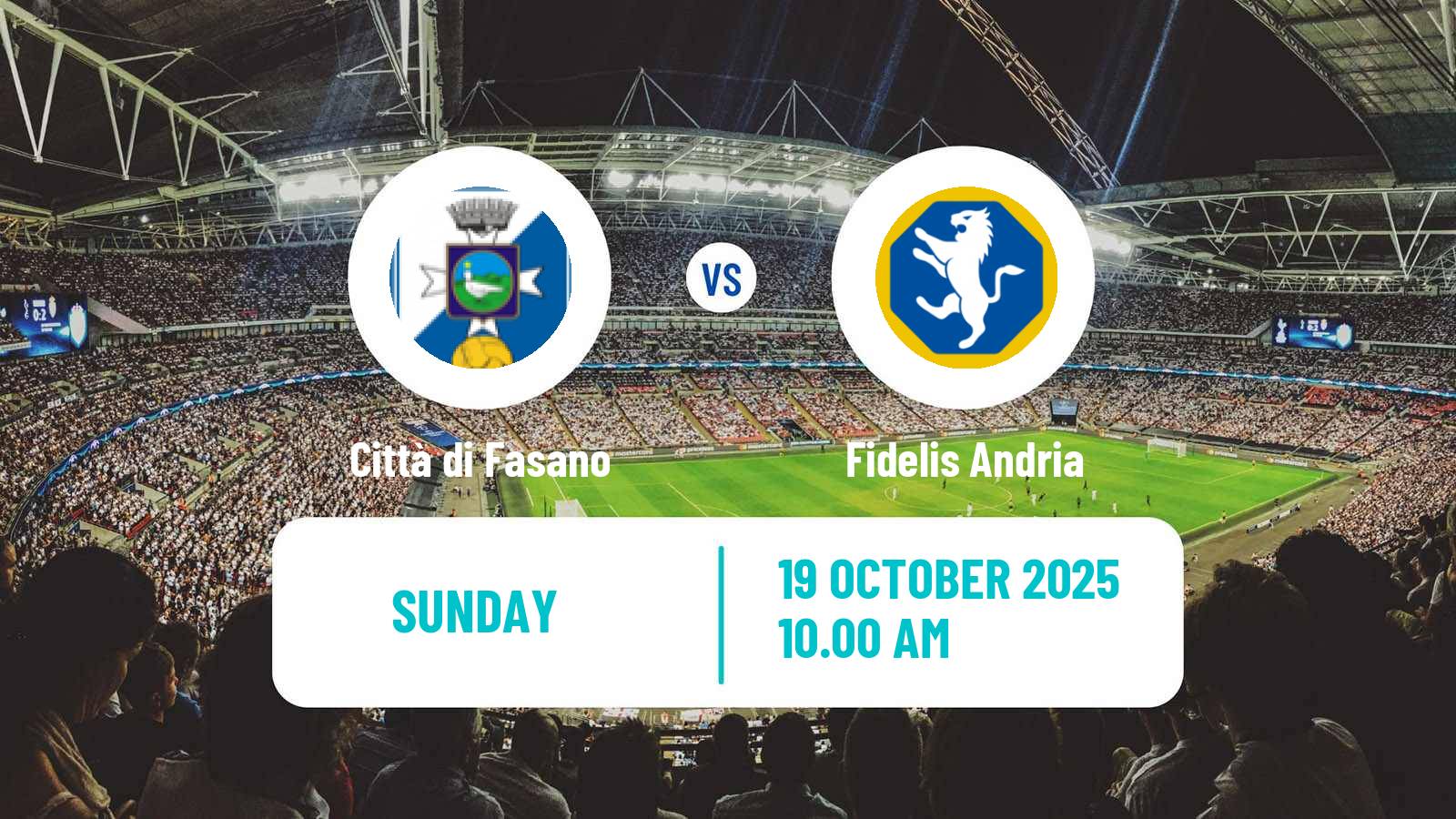Soccer Italian Serie D - Group H Città di Fasano - Fidelis Andria