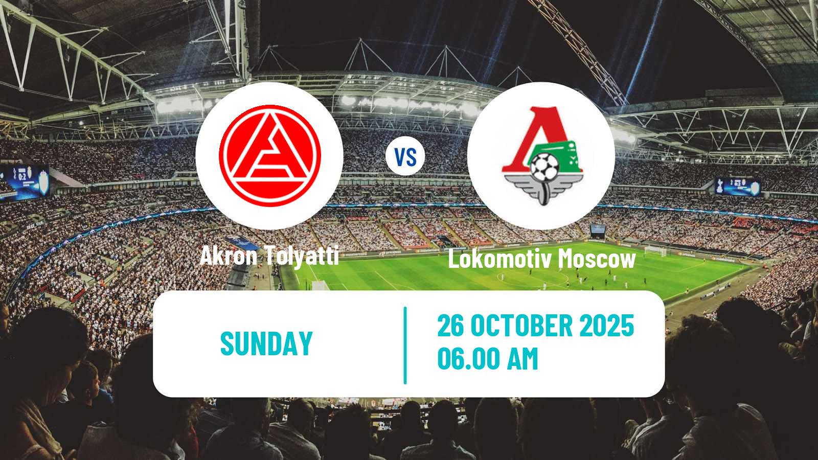 Soccer Russian Premier League Akron Tolyatti - Lokomotiv Moscow
