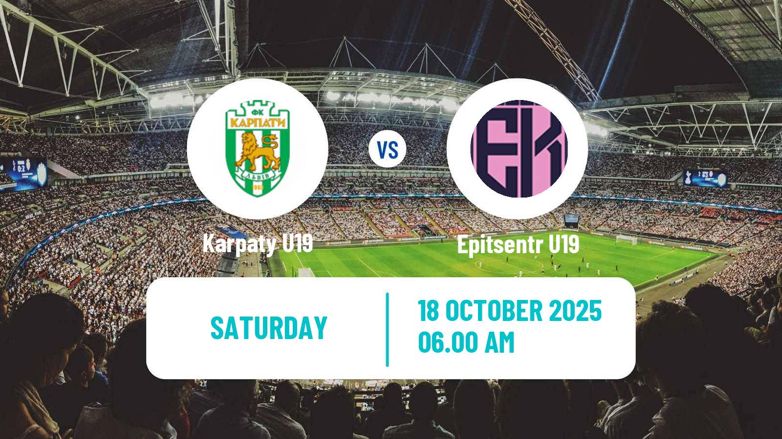 Soccer Ukrainian U19 League Karpaty U19 - Epitsentr U19