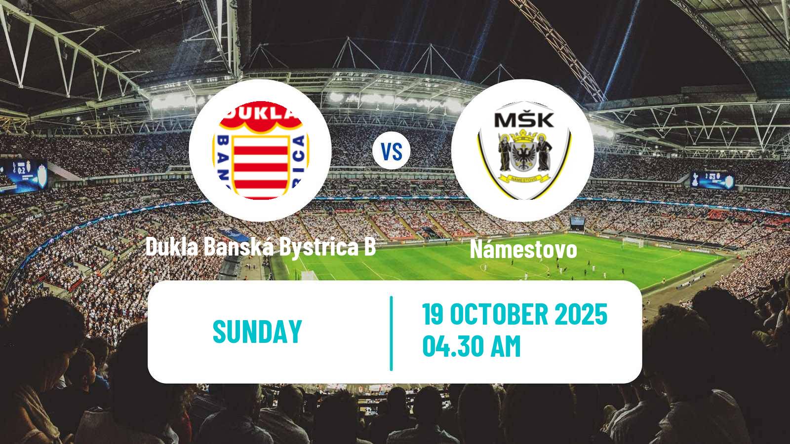 Soccer Slovak 3 Liga Central Dukla Banská Bystrica B - Námestovo