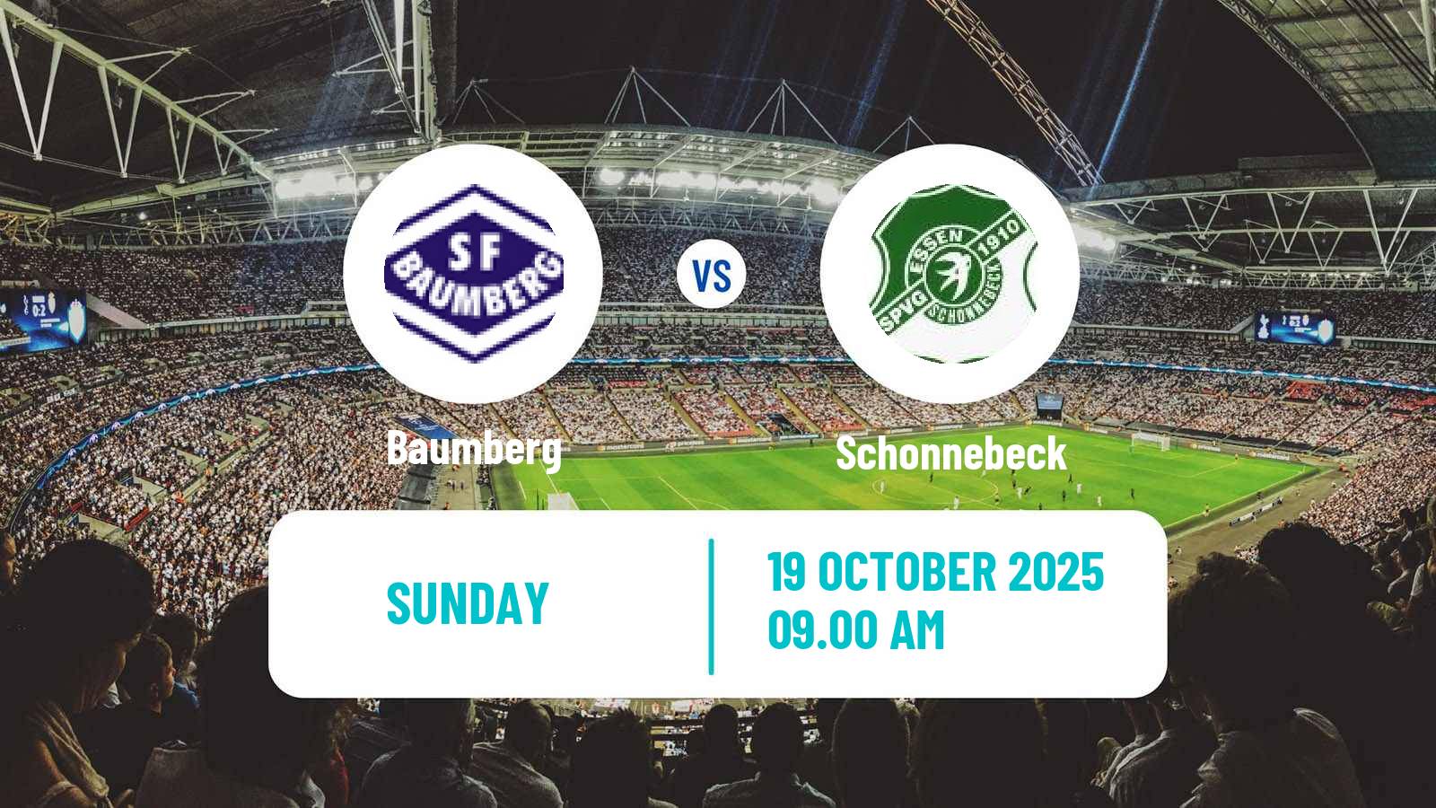 Soccer German Oberliga Niederrhein Baumberg - Schonnebeck