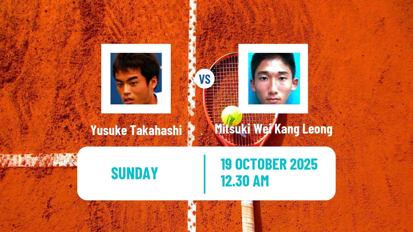 Tennis Suzhou Challenger Men Yusuke Takahashi - Mitsuki Wei Kang Leong