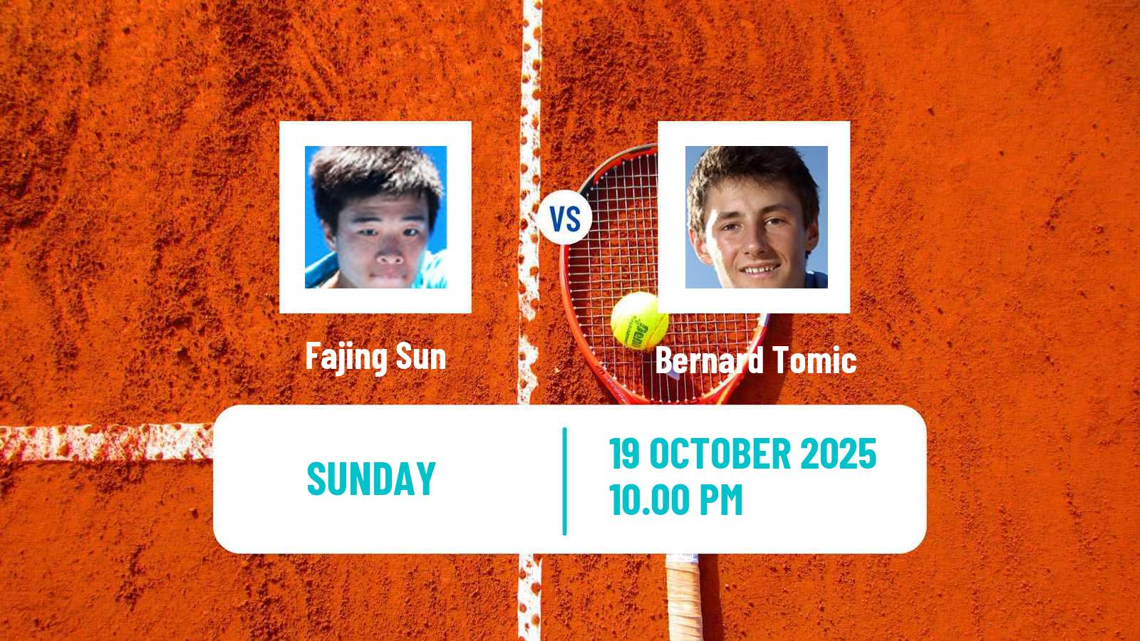 Tennis Suzhou Challenger Men Fajing Sun - Bernard Tomic