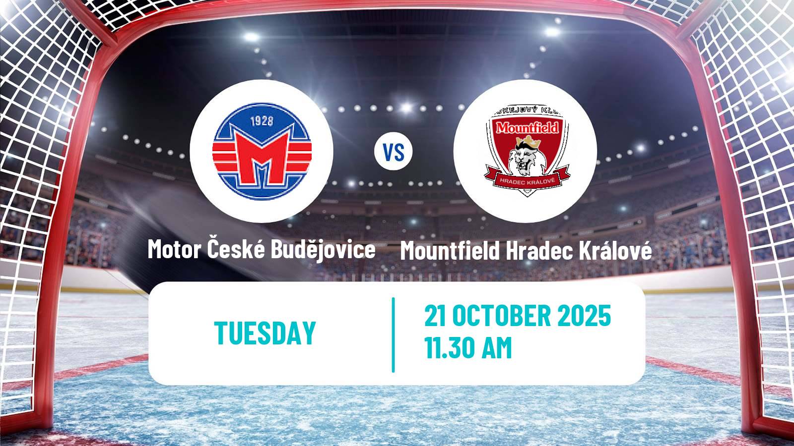 Hockey Czech Extraliga Motor České Budějovice - Mountfield Hradec Králové